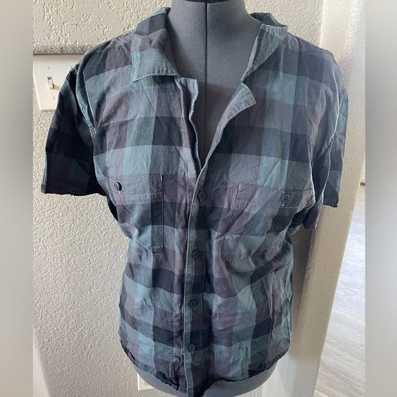 Plaid Plus Size Button Down - Picture 1 of 4